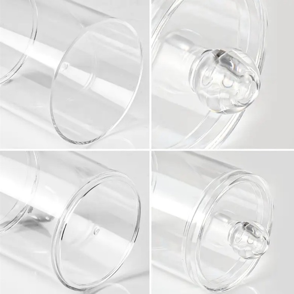 Clear Acrylic Bathroom Storage Jars - Picture 3 of 6